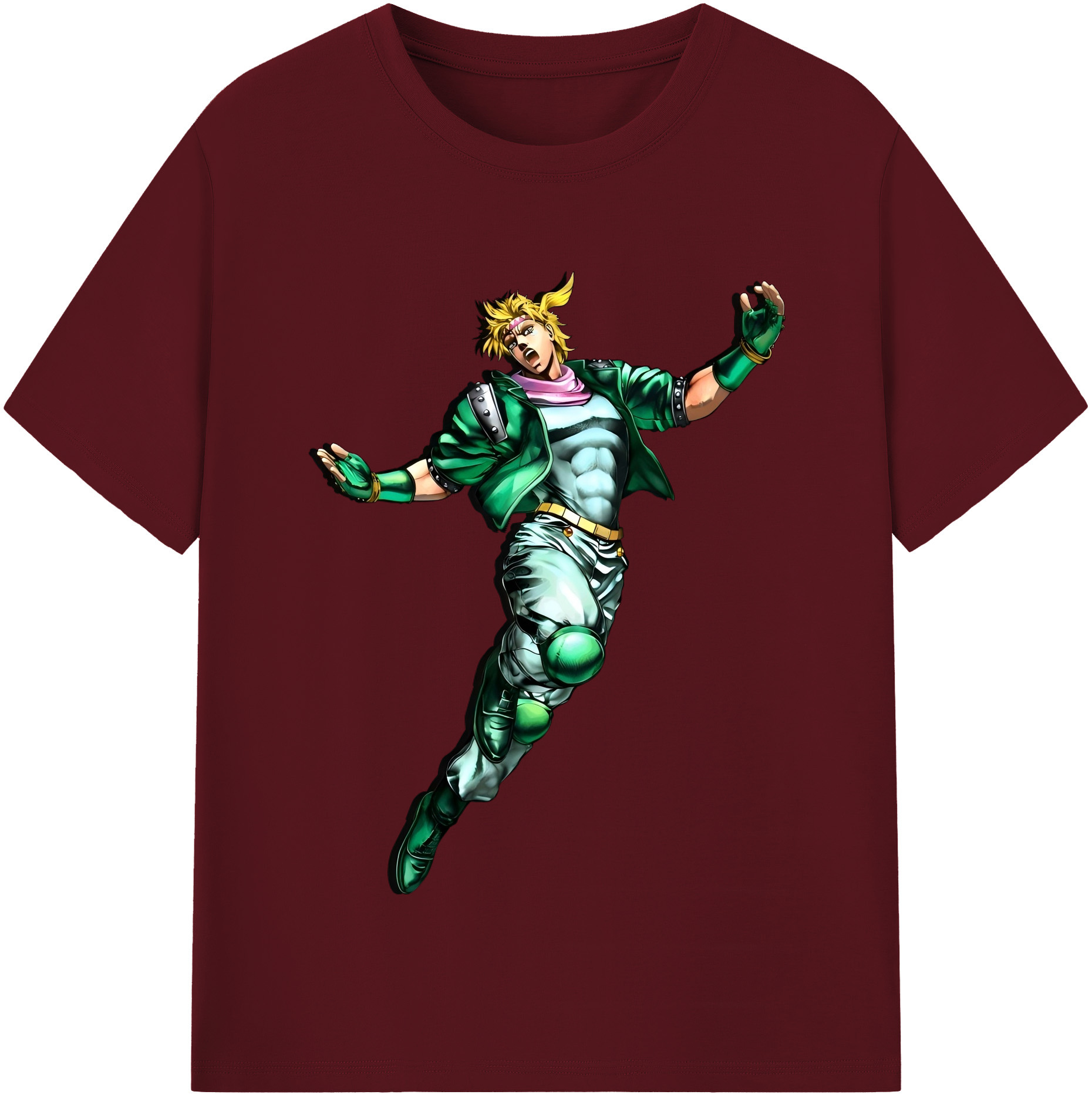 （画像用） ジョジョの奇妙な冒険 ディオ?ブランドー JoJo's Bizarre Adventure Dio Brando 綿100％半袖Tシャツ（フロントプリント）